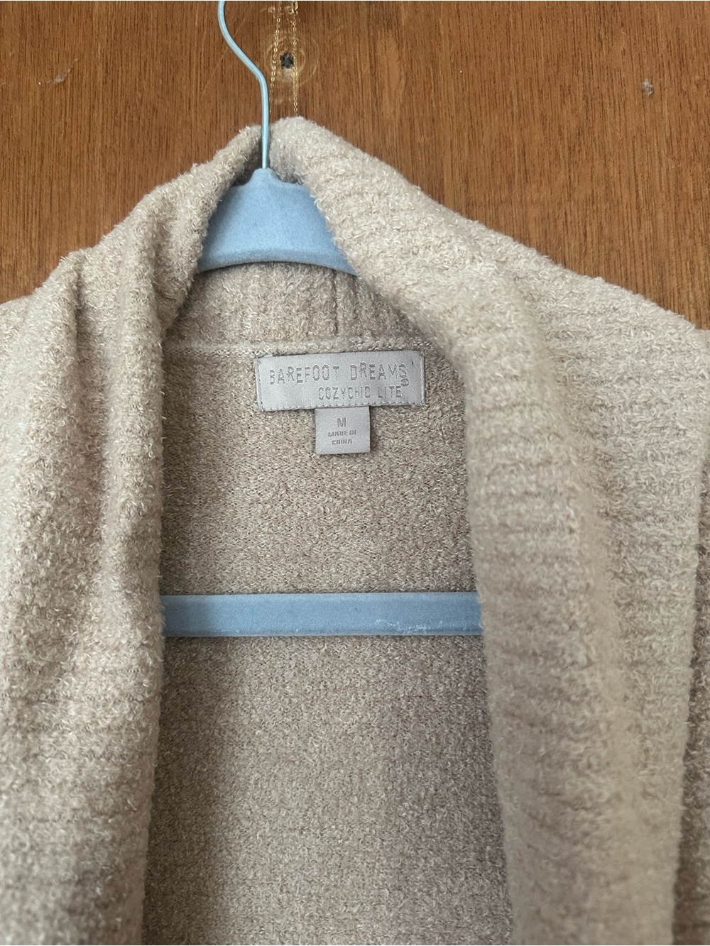Barefoot Dreams CozyChic Lite Open Cardigan - Sandstone Beige